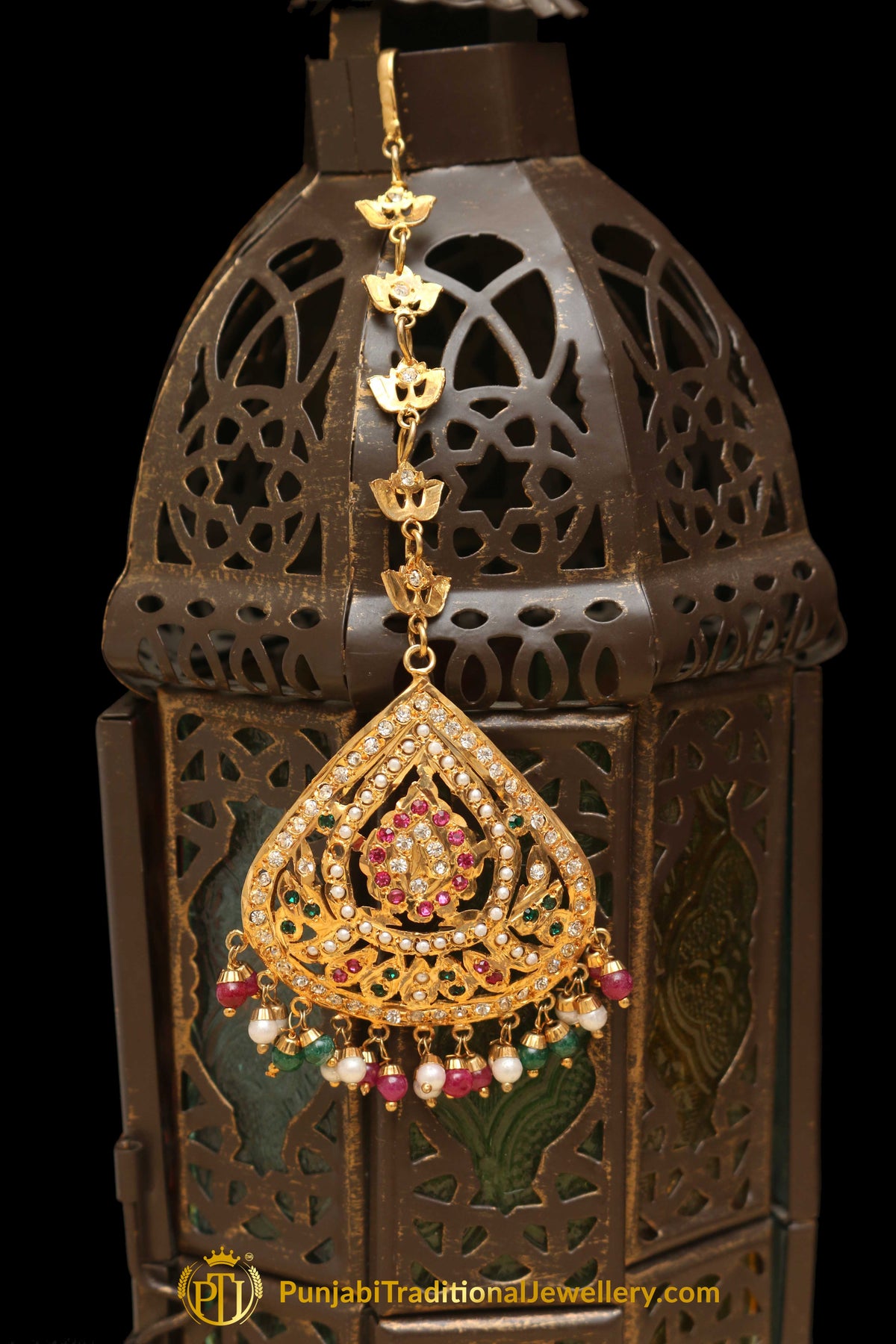 Multi Jadau Tikka By Punjabi Traditional Jewellery