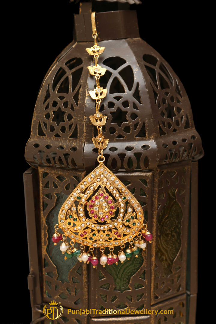 Multi Jadau Tikka By Punjabi Traditional Jewellery