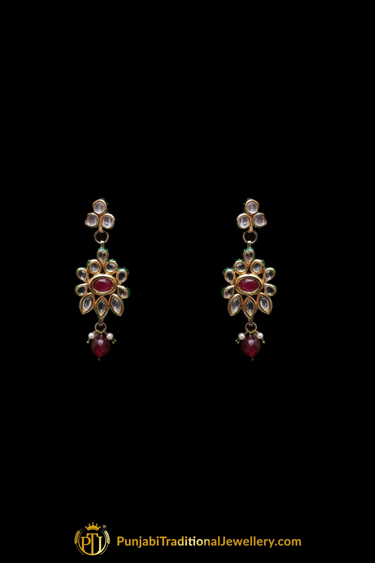 Multi Kundan Necklace Set By Punjabi Traditional Jewellery