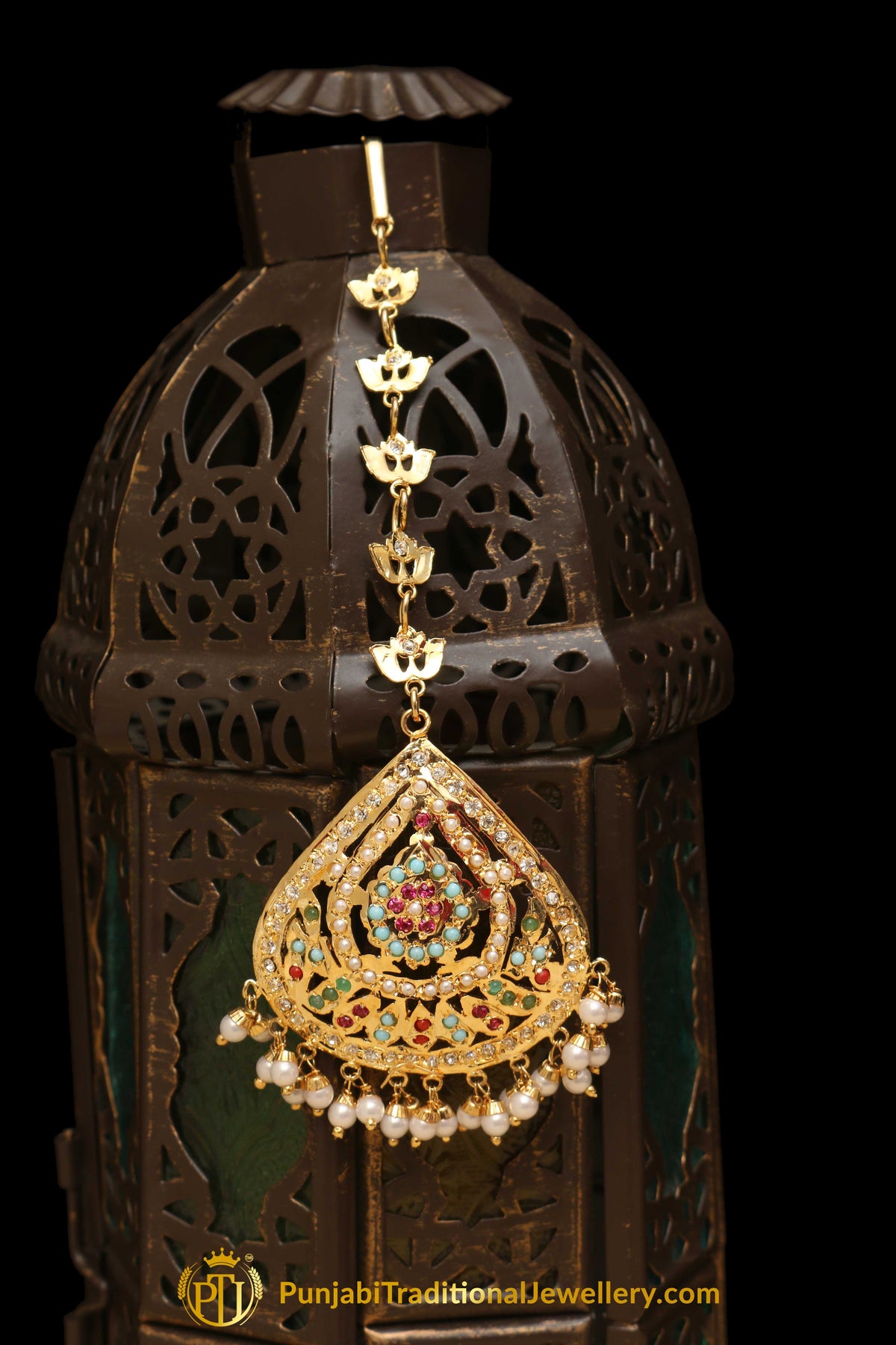Multi Jadau Tikka By Punjabi Traditional Jewellery
