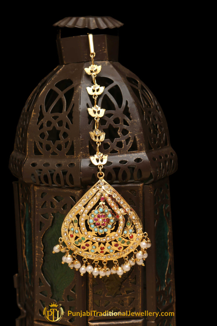 Multi Jadau Tikka By Punjabi Traditional Jewellery