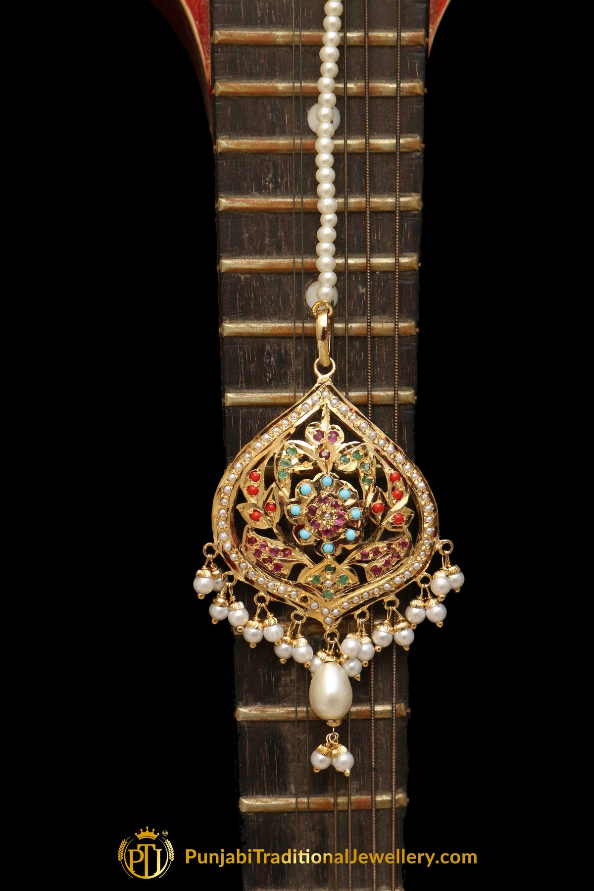 Multi Jadau Tikka By Punjabi Traditional Jewellery