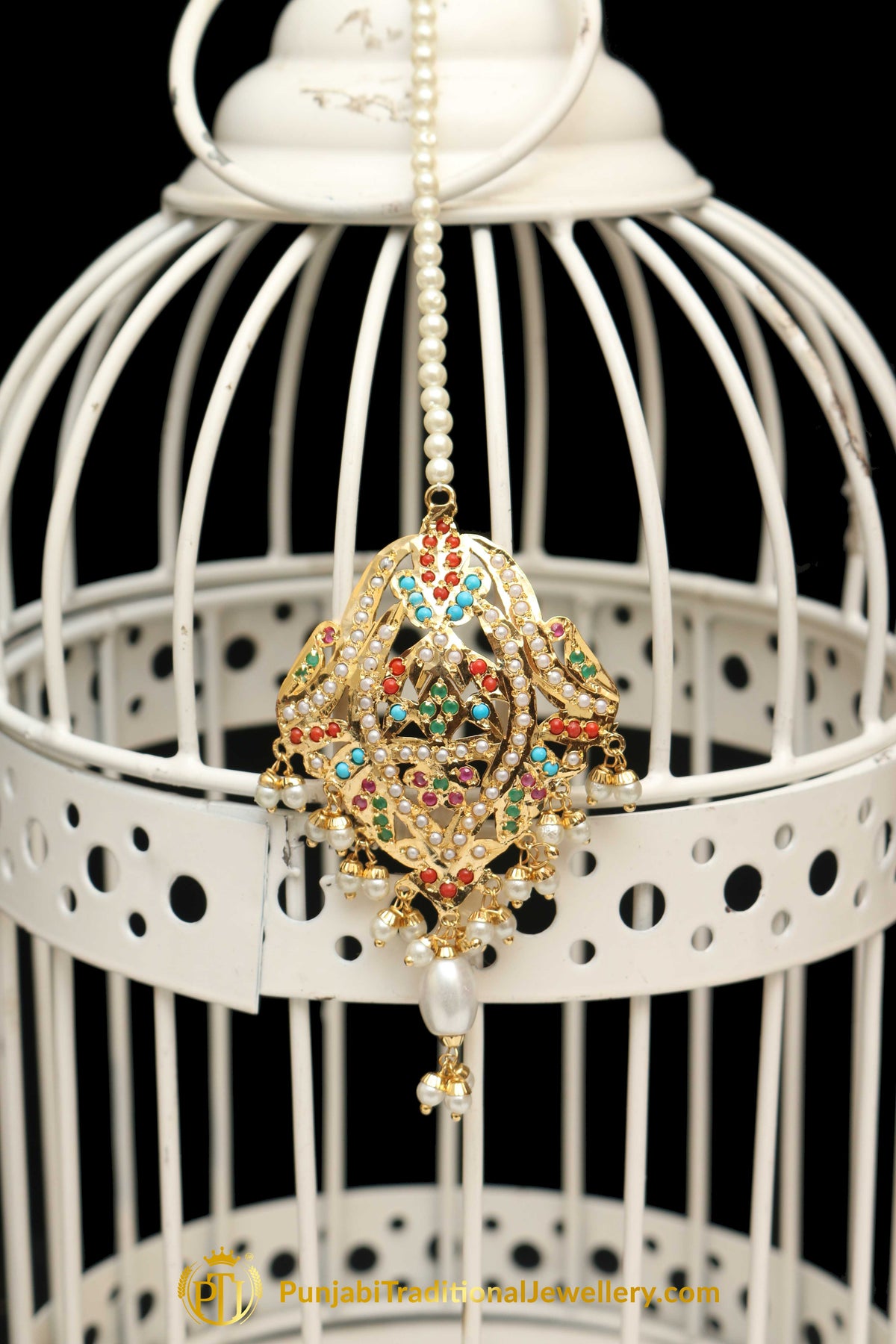 Multi Jadau Tikka By Punjabi Traditional Jewellery