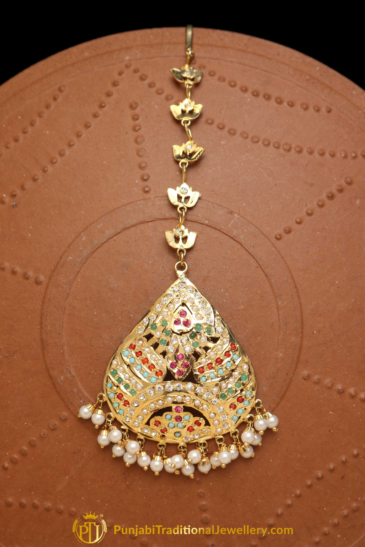 Multi Jadau Tikka By Punjabi Traditional Jewellery