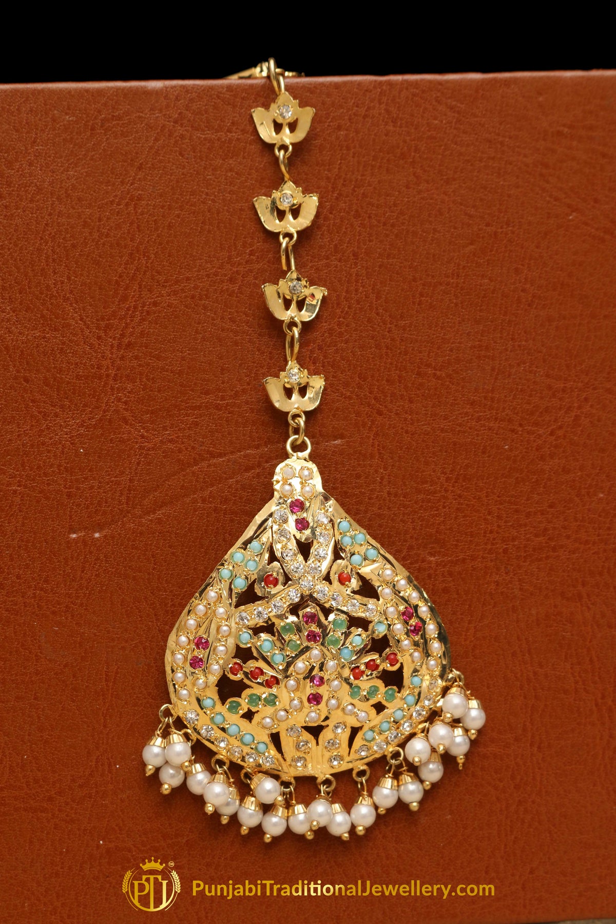 Multi Jadau Tikka By Punjabi Traditional Jewellery