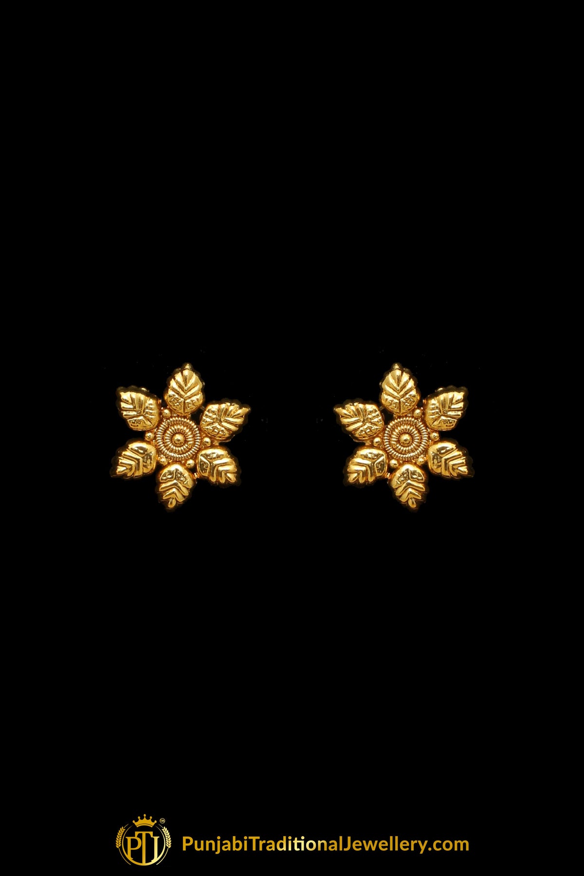 Antique Gold Necklace Set By Punjabi Traditional Jewellery