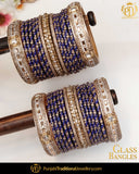 Purple & Gold(For Both Hands) Glass Bangles Set | Punjabi Traditional Jewellery Exclusive