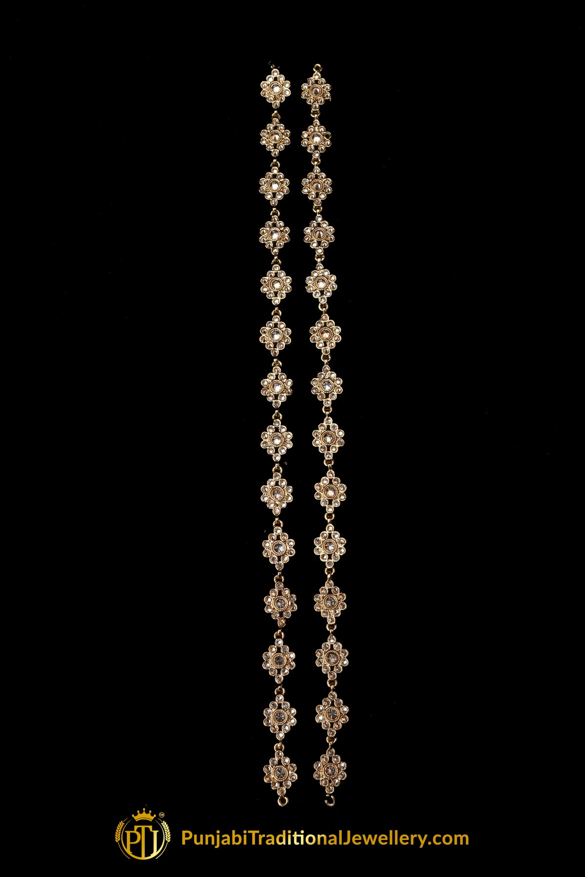 Champagne Stone Payal By Punjabi Traditional Jewellery