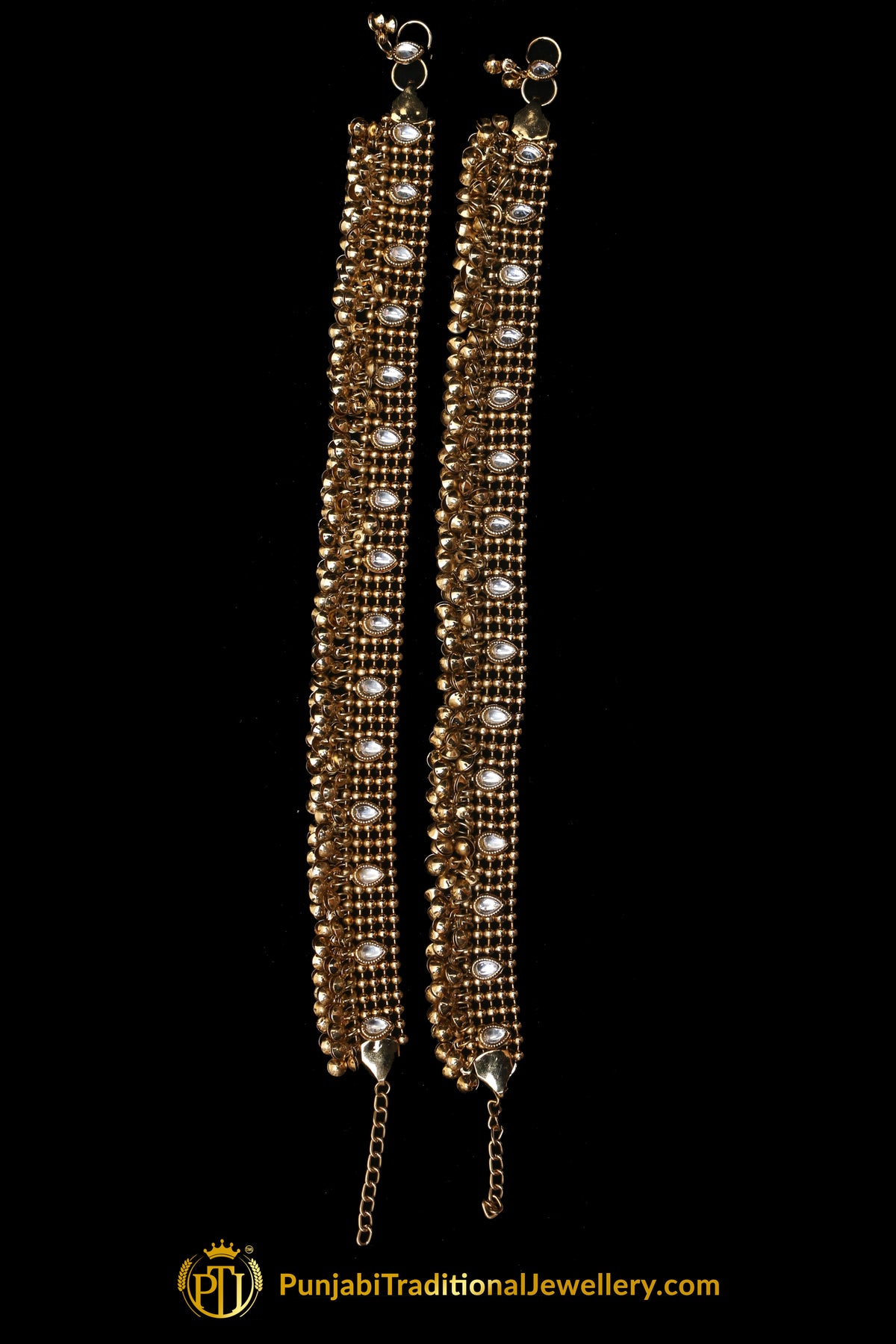 Antique Gold Payal By Punjabi Traditional Jewellery