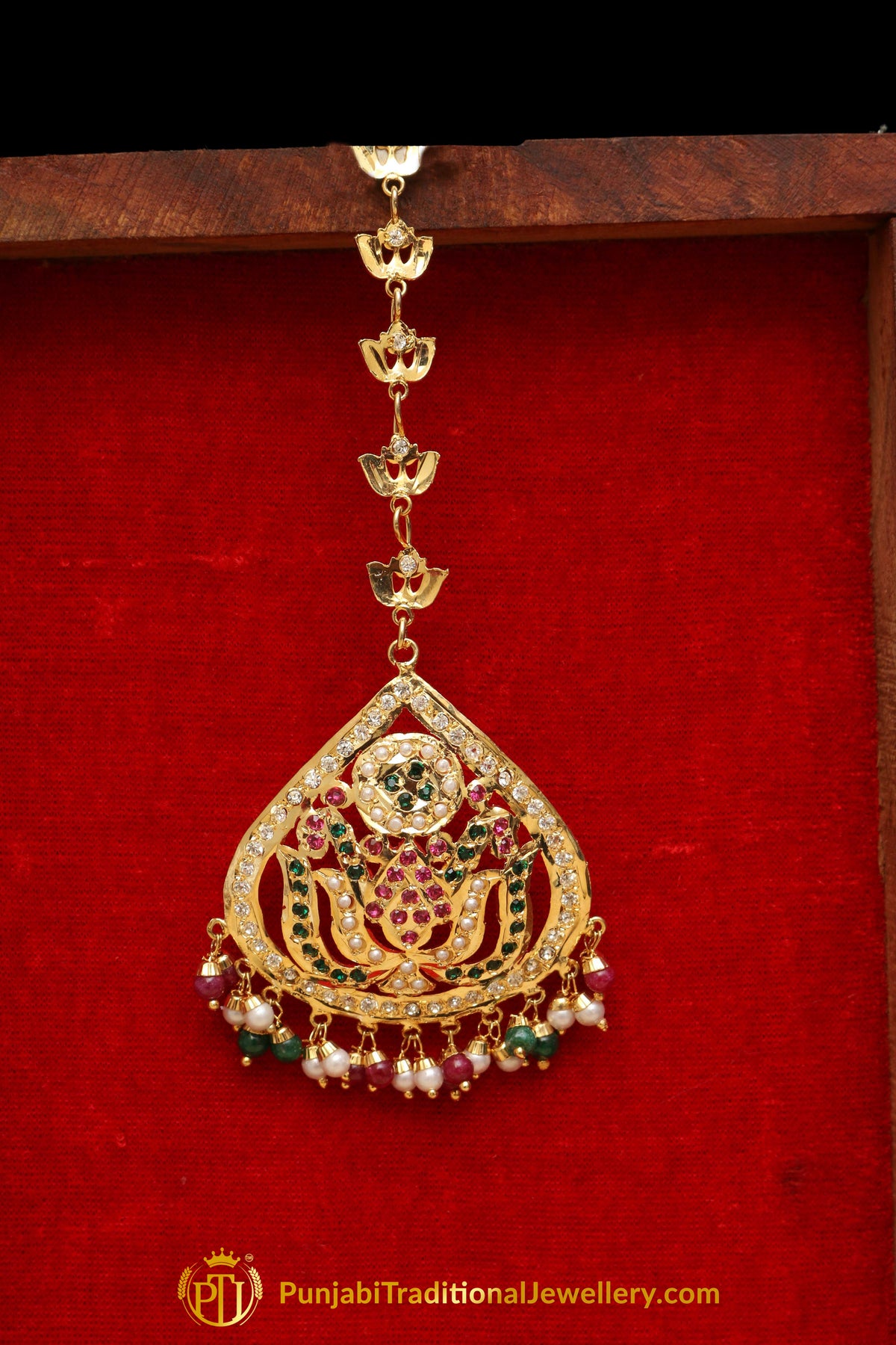 Multi Jadau Tikka By Punjabi Traditional Jewellery