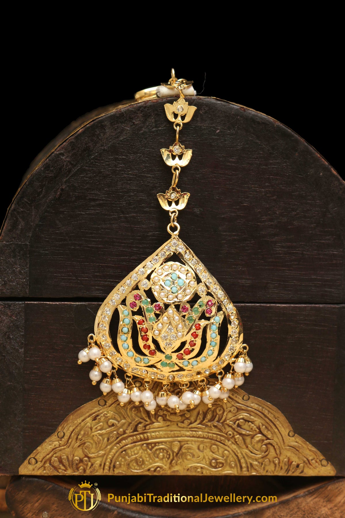 Multi Jadau Tikka By Punjabi Traditional Jewellery