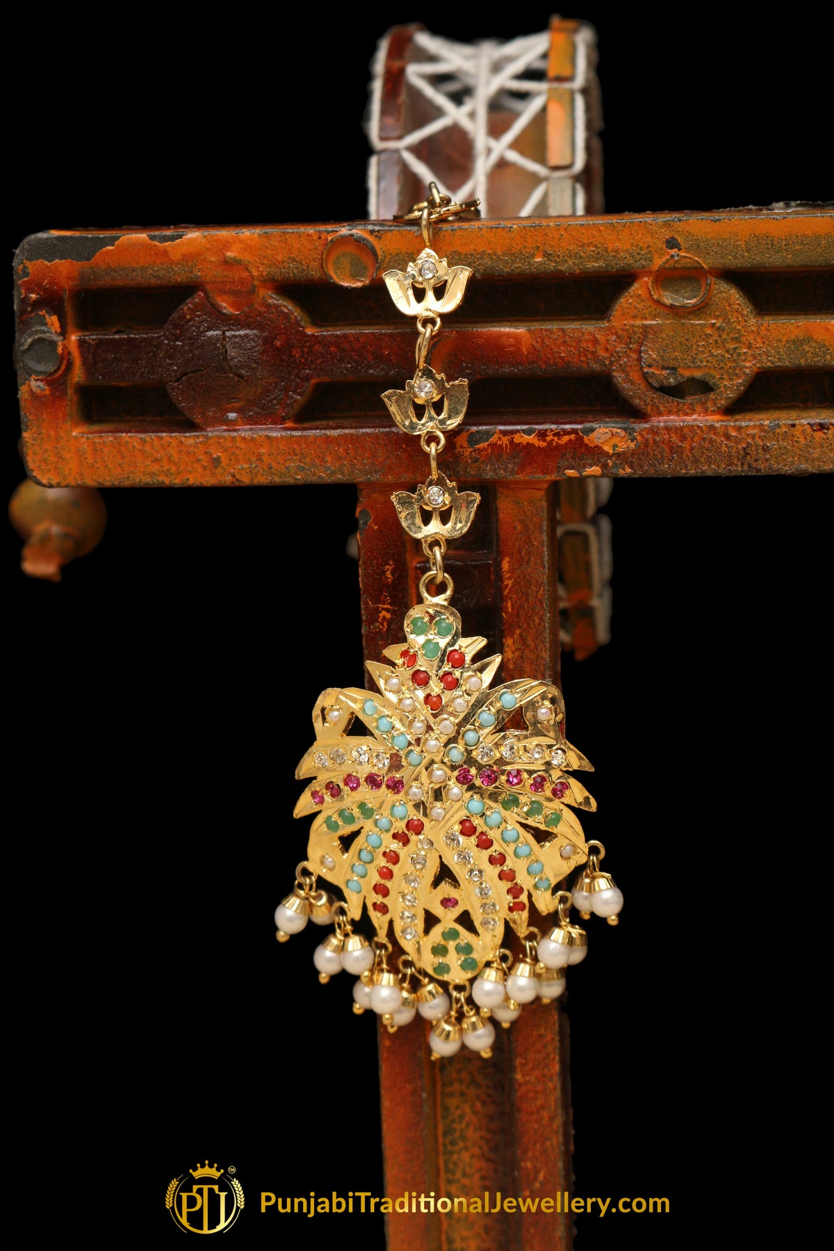 Multi Jadau Tikka By Punjabi Traditional Jewellery