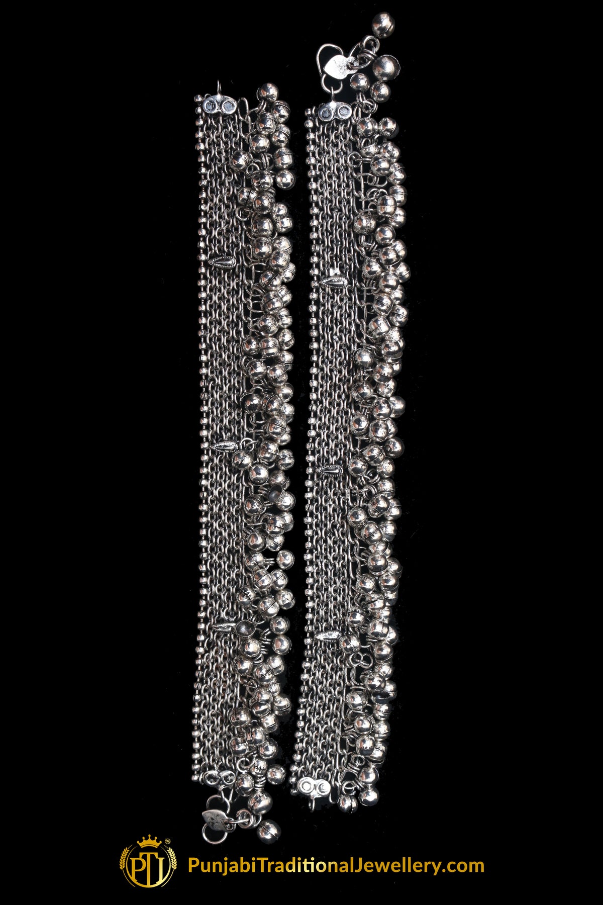 Silver Plated Payal By Punjabi Traditional Jewellery