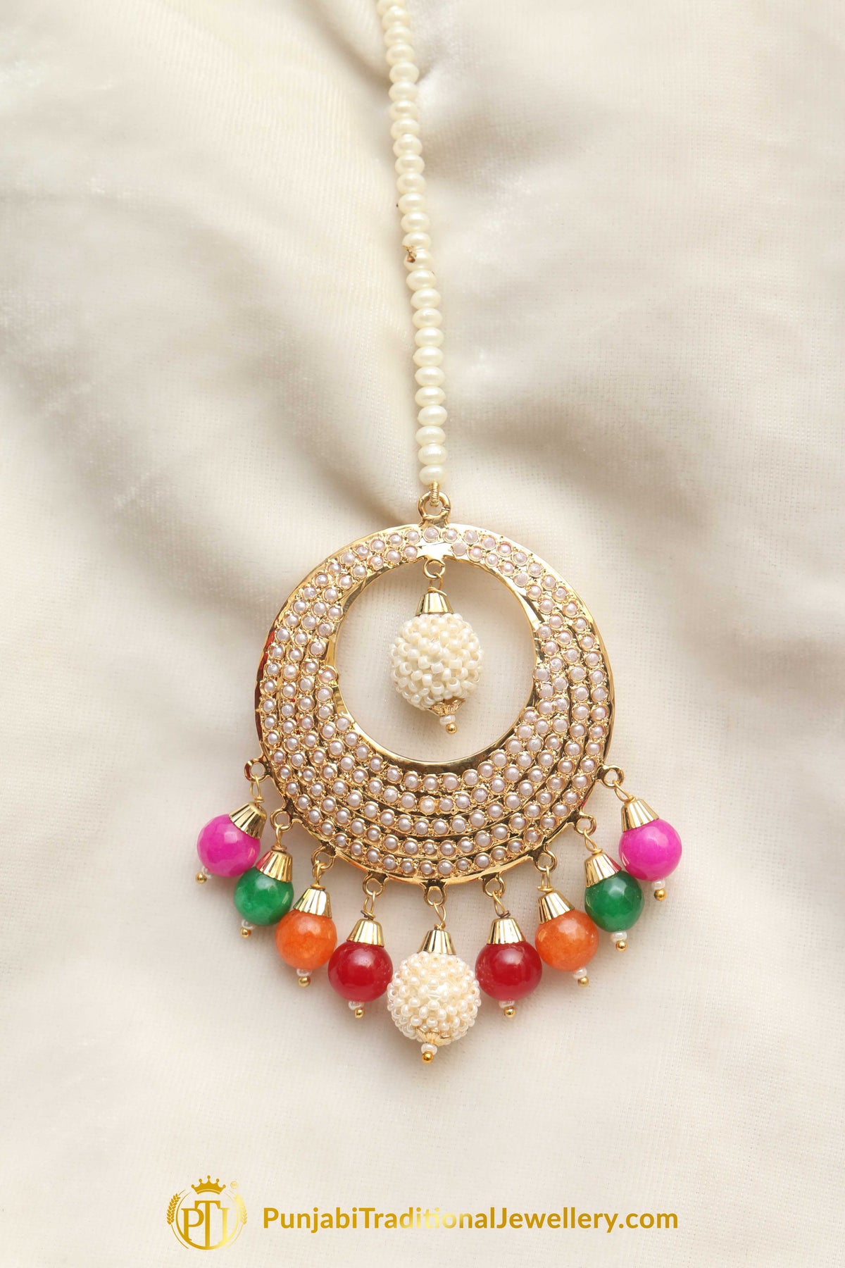 Multi Jadau Tikka By Punjabi Traditional Jewellery
