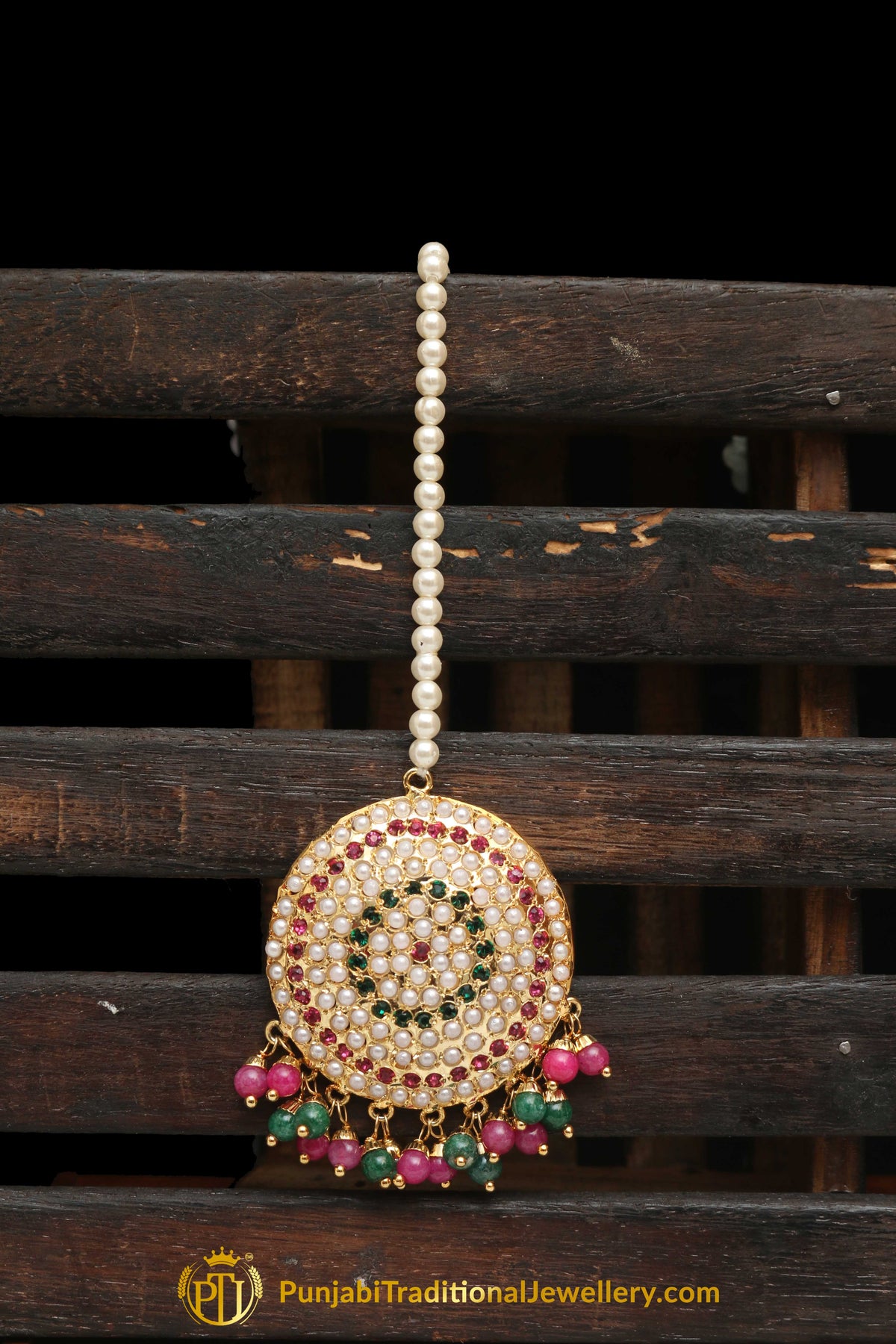 Multi Jadau Tikka By Punjabi Traditional Jewellery