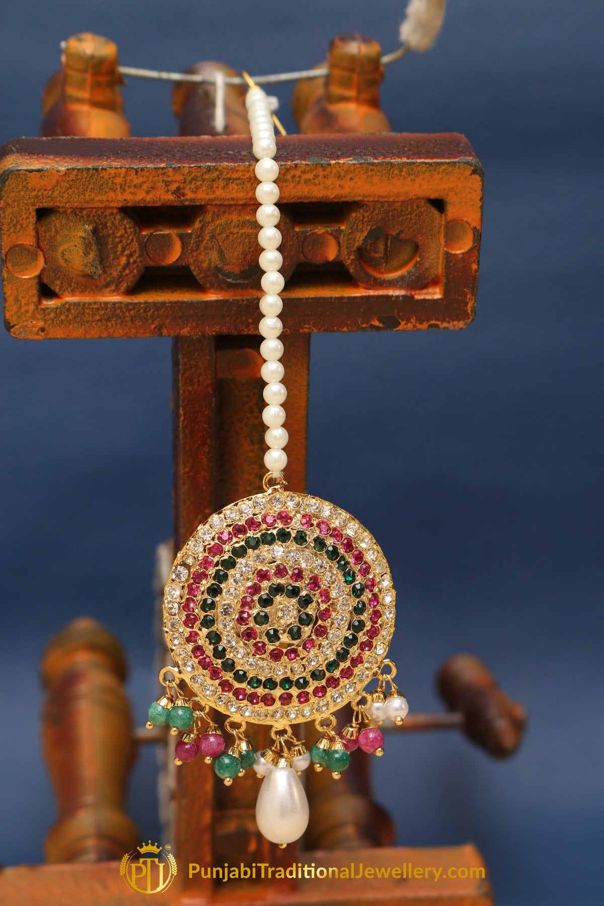 Multi Jadau Tikka By Punjabi Traditional Jewellery