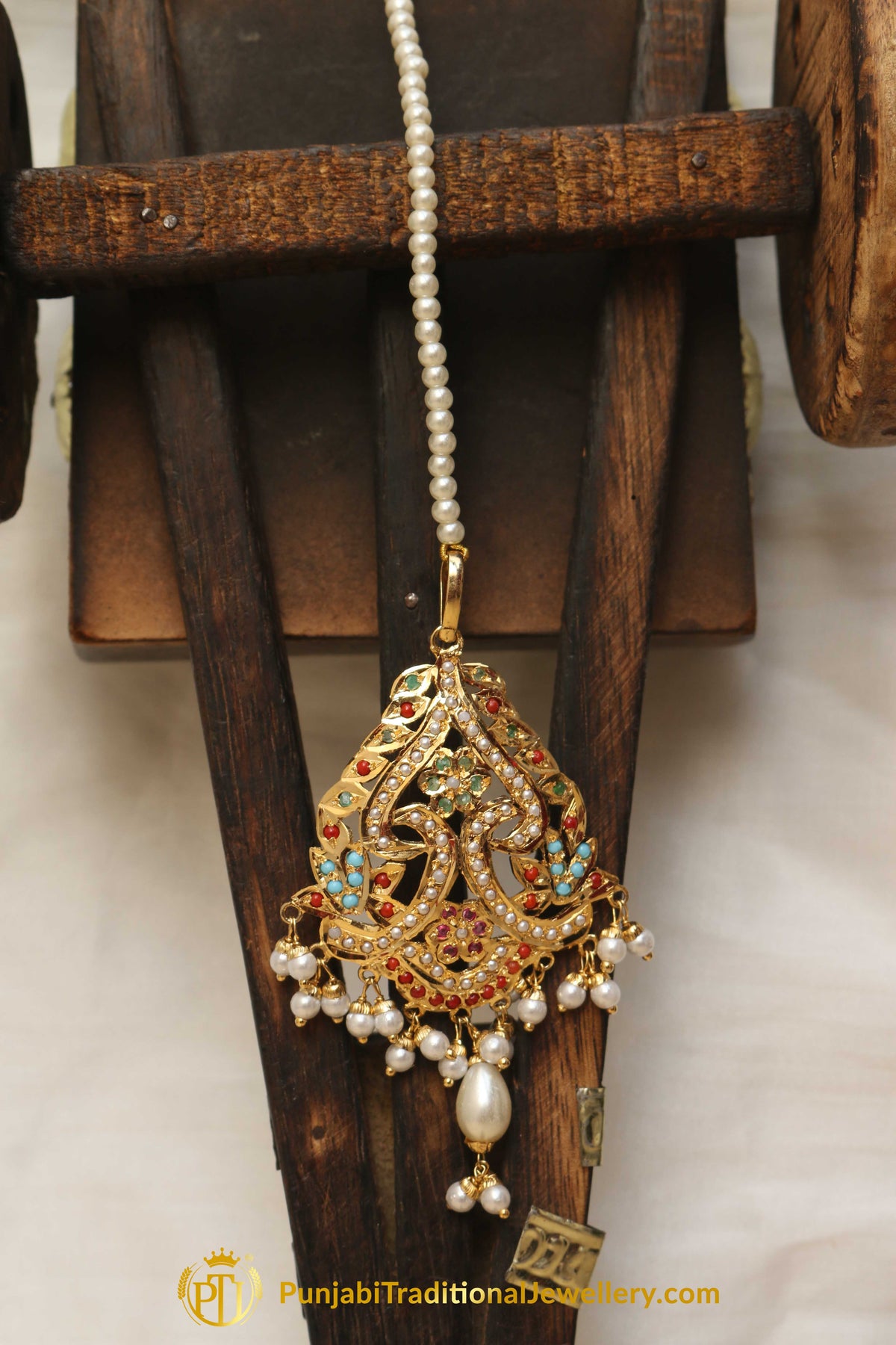 Multi Jadau Tikka By Punjabi Traditional Jewellery