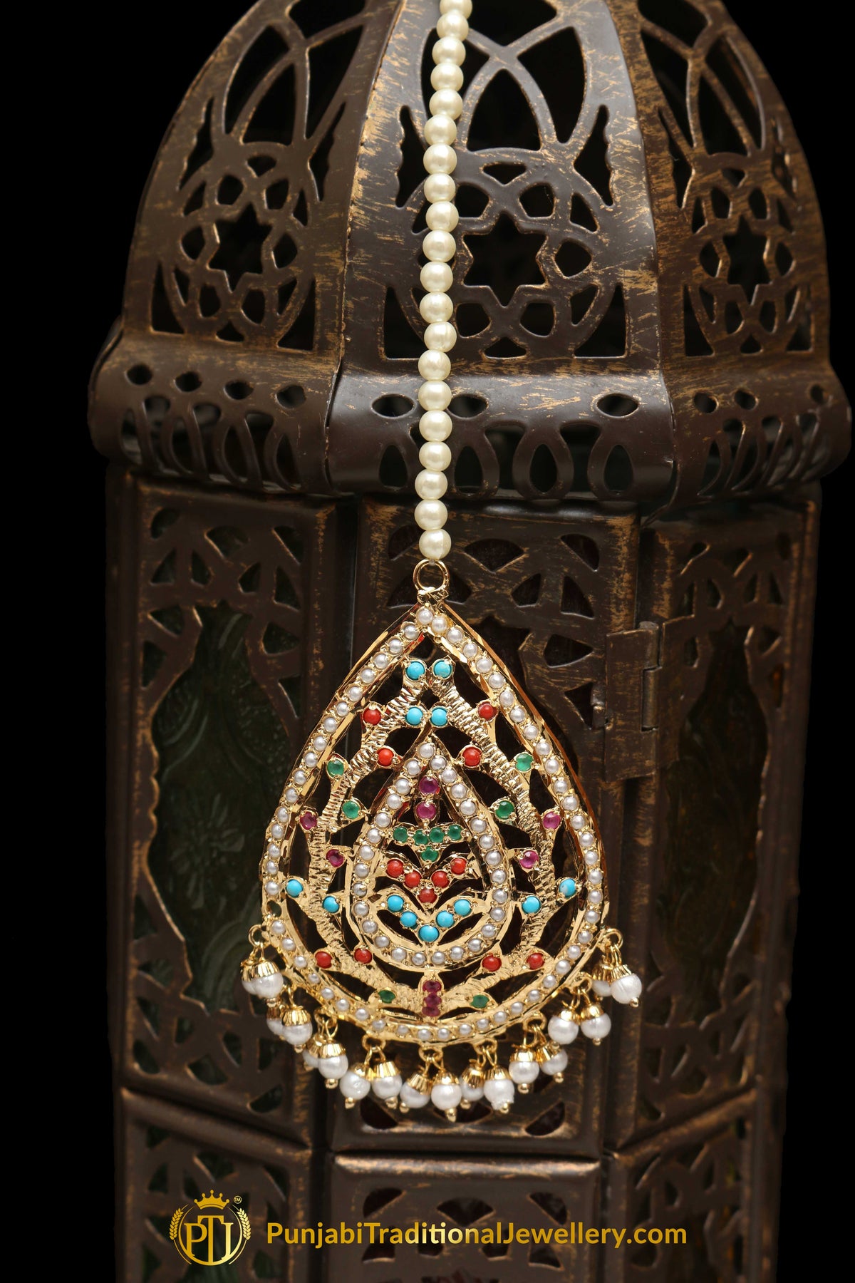 Multi Jadau Tikka By Punjabi Traditional Jewellery
