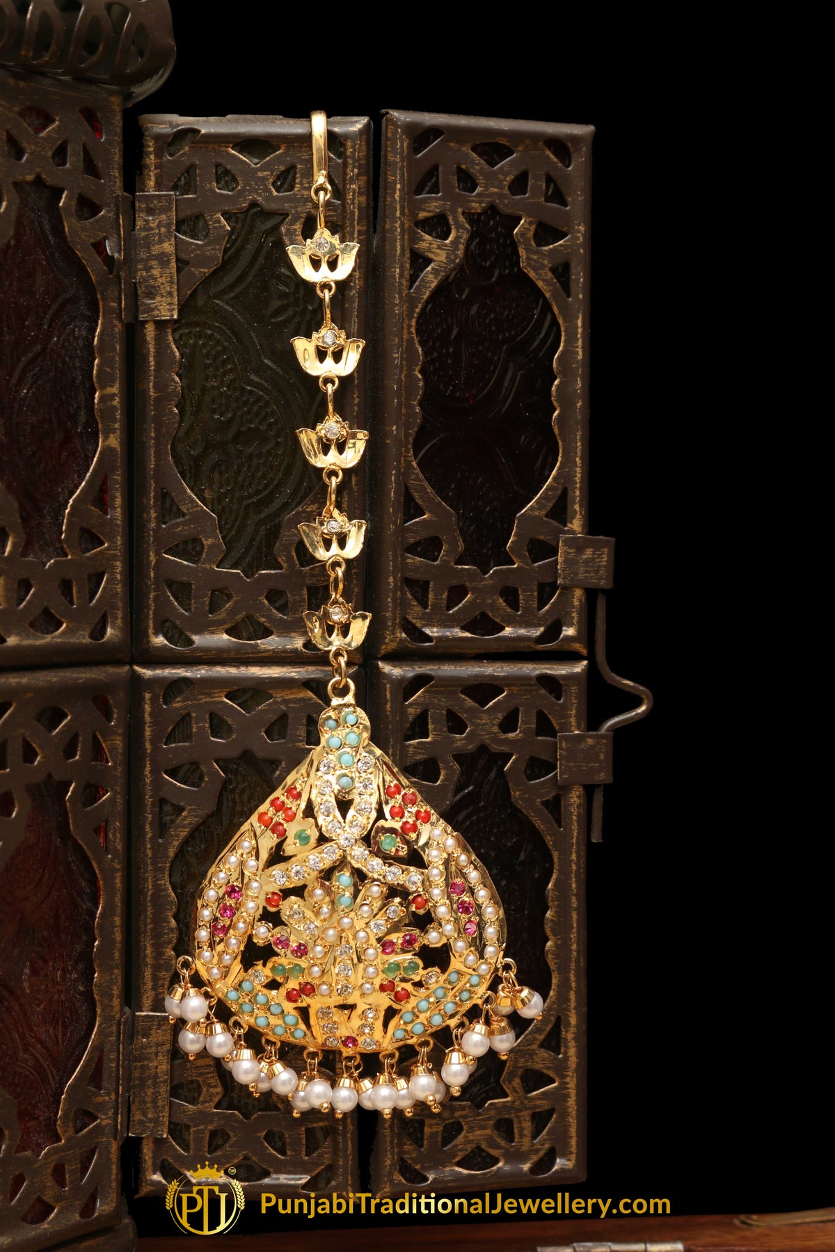 Multi Jadau Tikka By Punjabi Traditional Jewellery
