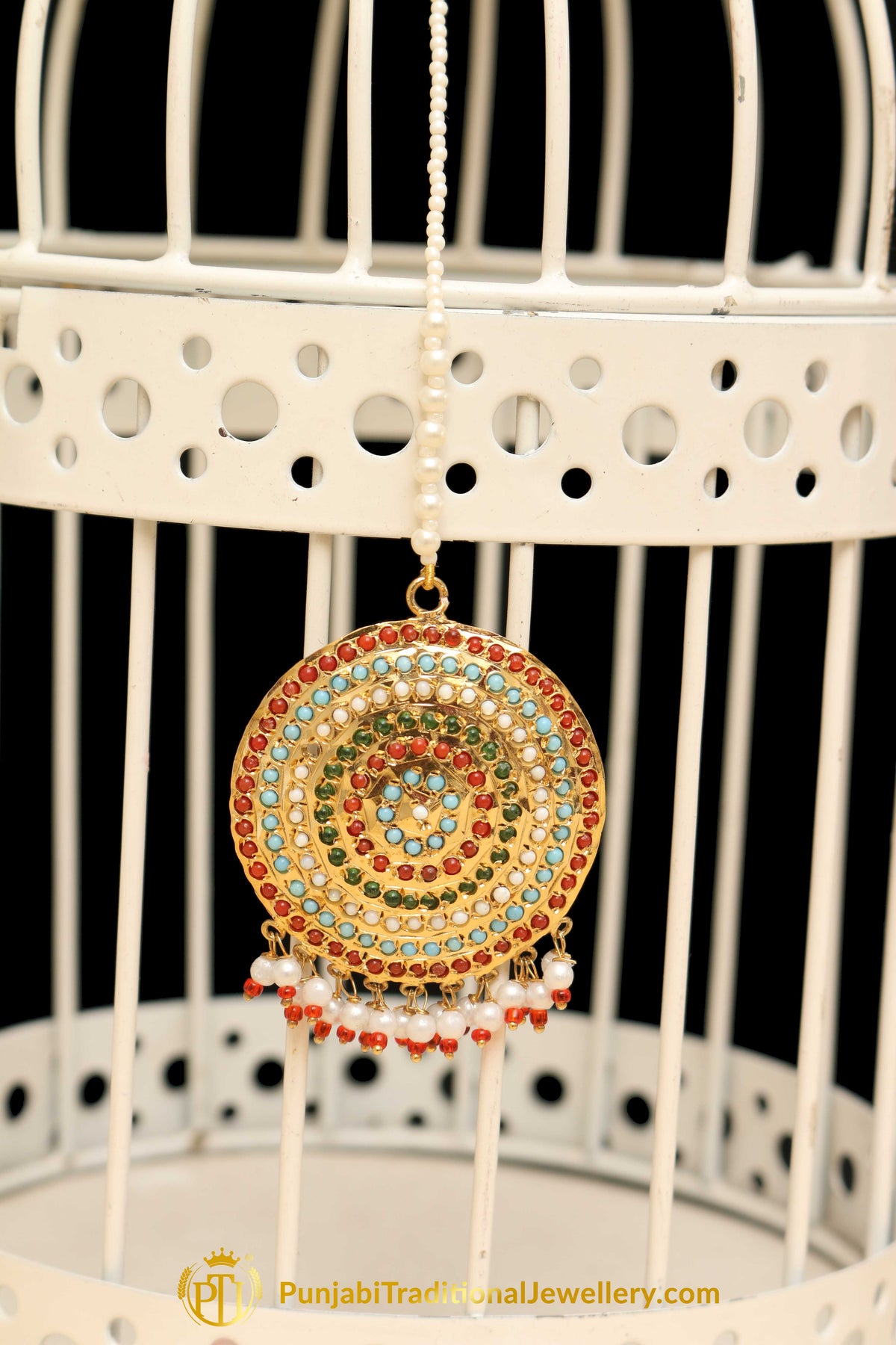 Multi Jadau Tikka By Punjabi Traditional Jewellery