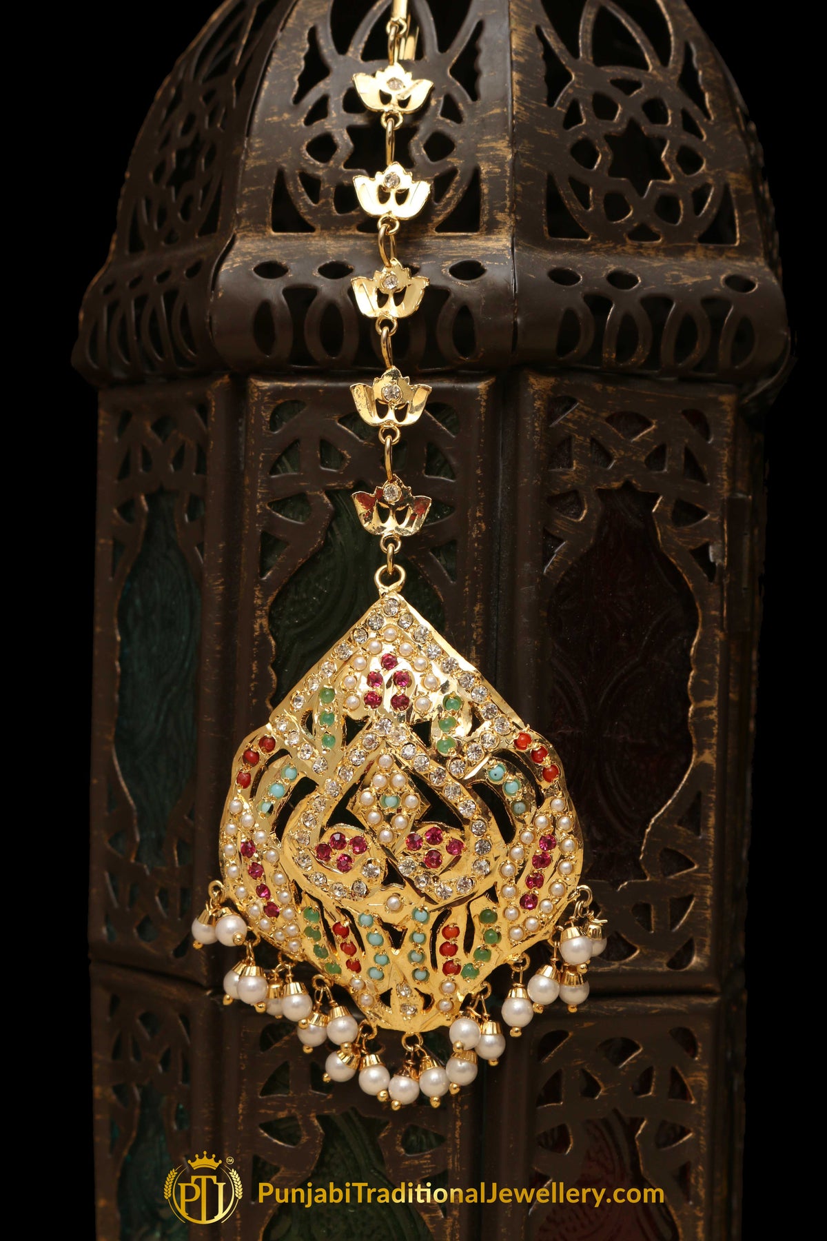 Multi Jadau Tikka By Punjabi Traditional Jewellery