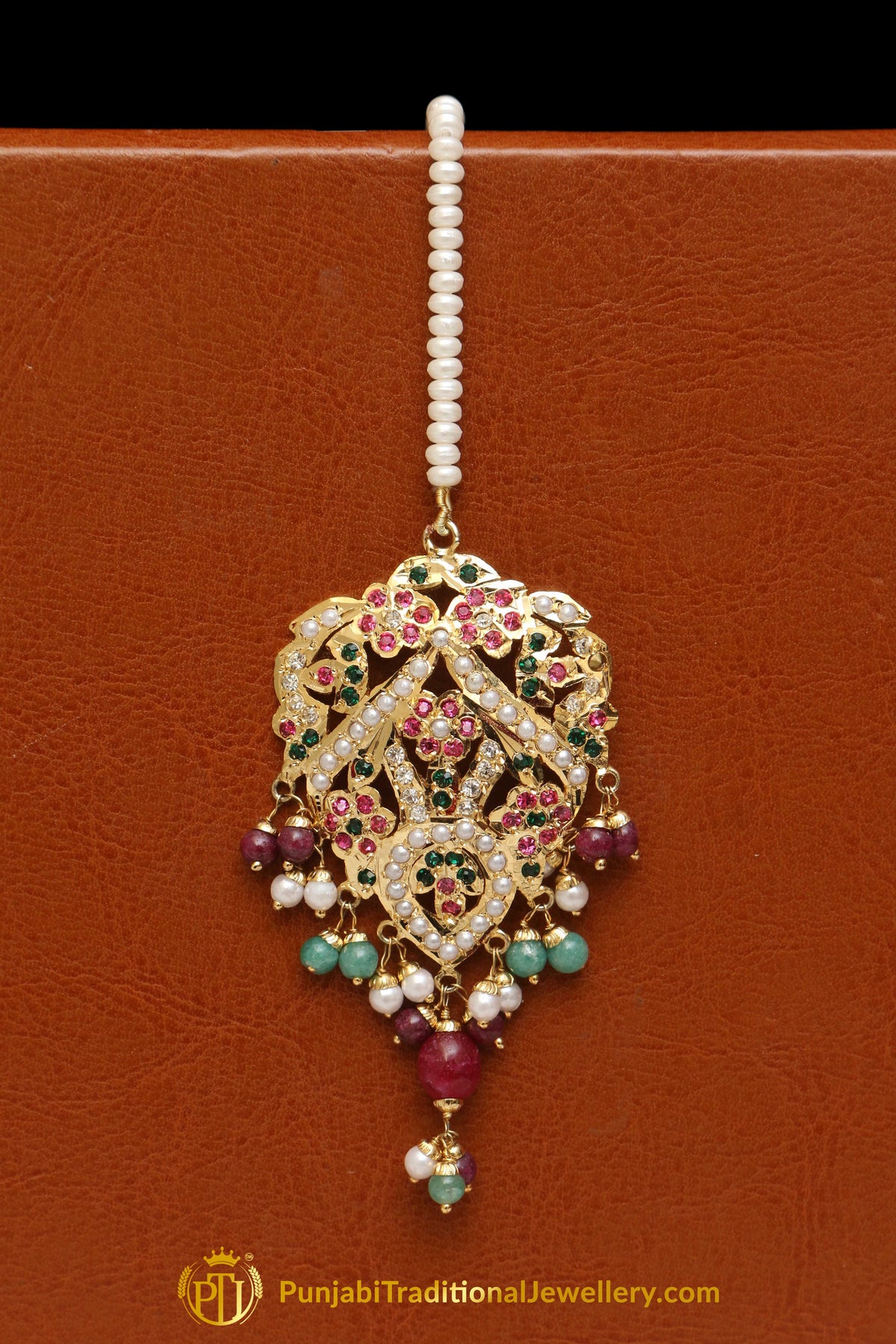 Multi Jadau Tikka By Punjabi Traditional Jewellery