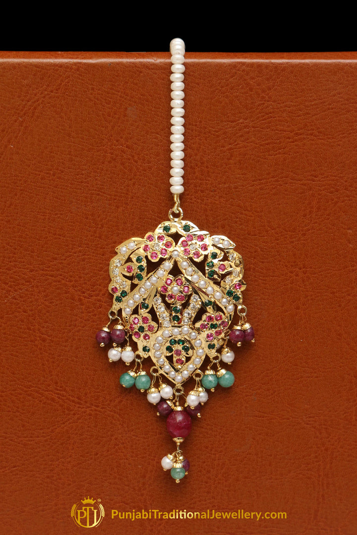 Multi Jadau Tikka By Punjabi Traditional Jewellery