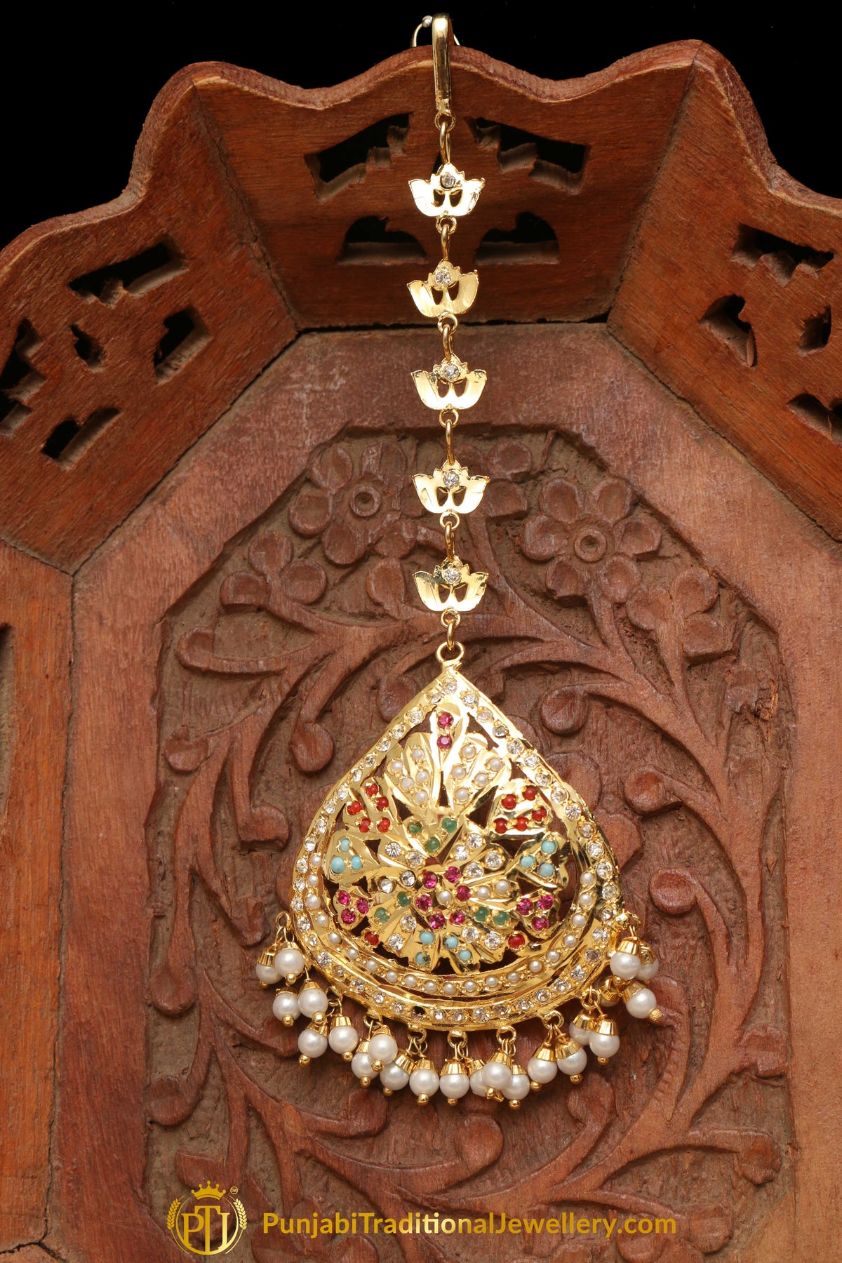 Multi Jadau Tikka By Punjabi Traditional Jewellery