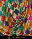 Satrangi Pure Phulkari Dupatta | Punjabi Traditional Jewellery Exclusive
