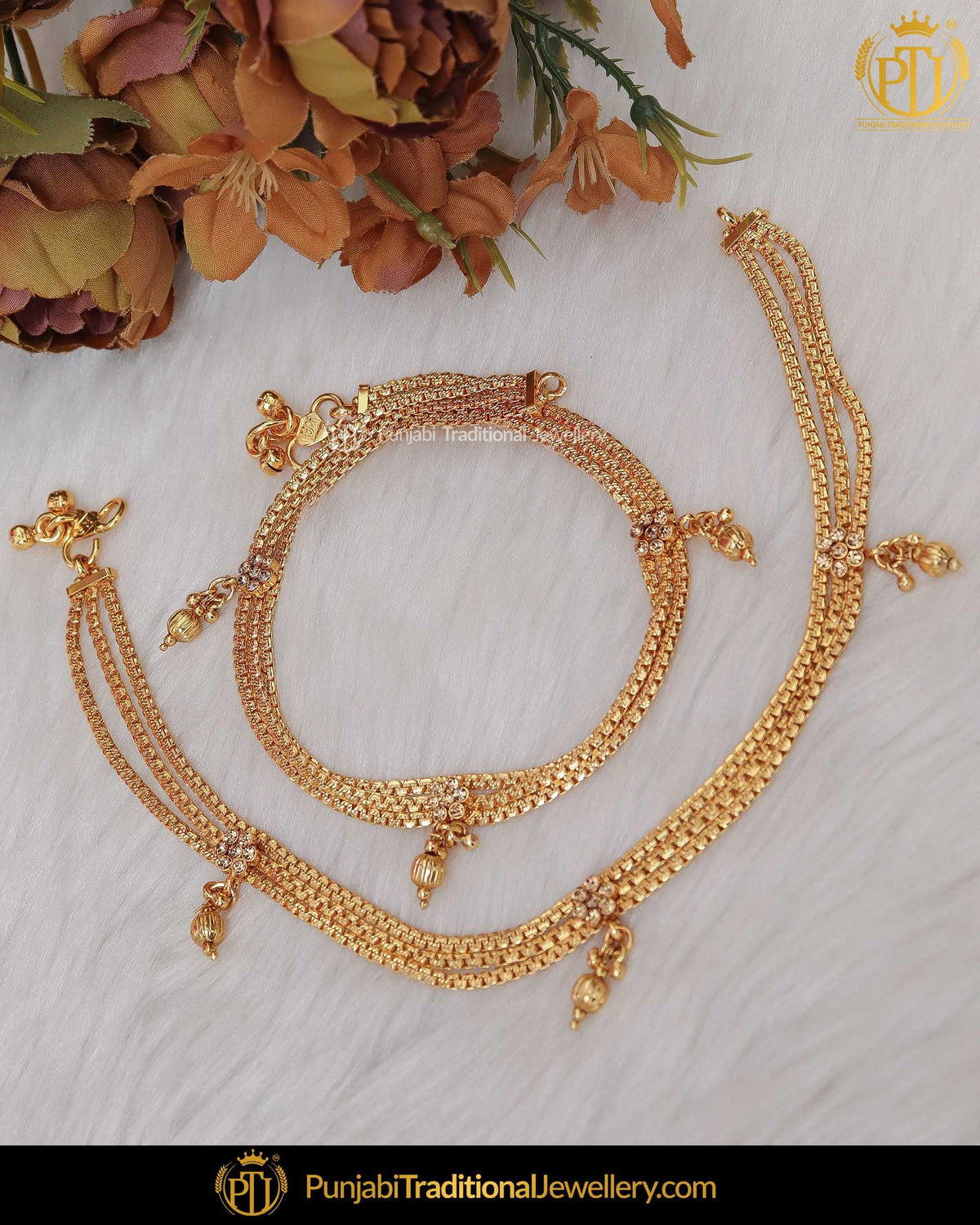 Gold Finished Payal | Punjabi Traditional Jewellery Exclusive