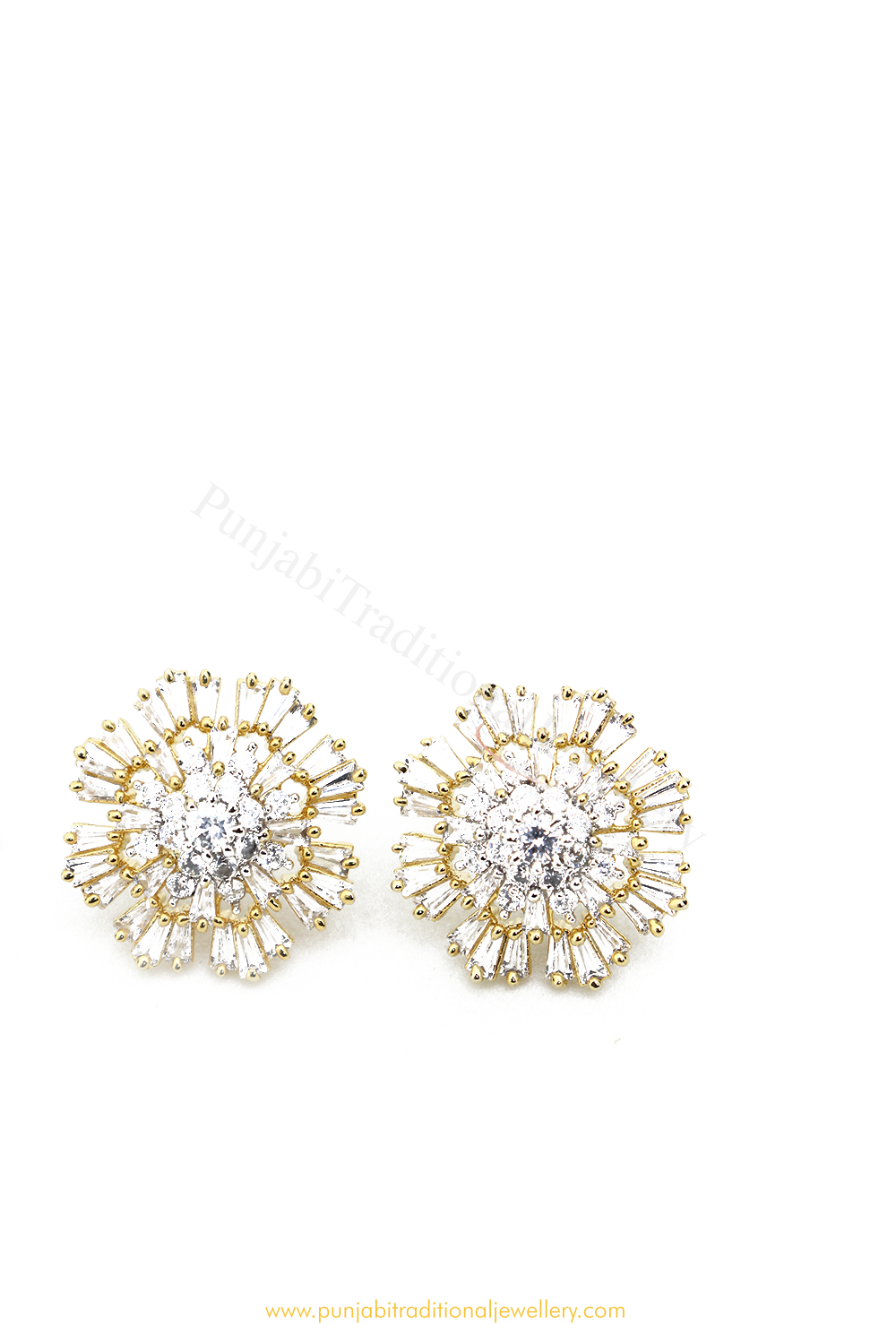 Gold Finished AD Studs By PTJ