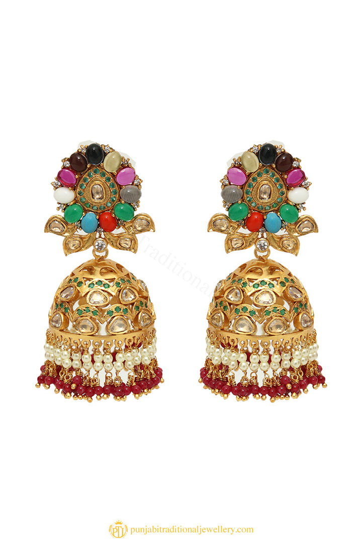 Gold Finished Earrings by PTJ