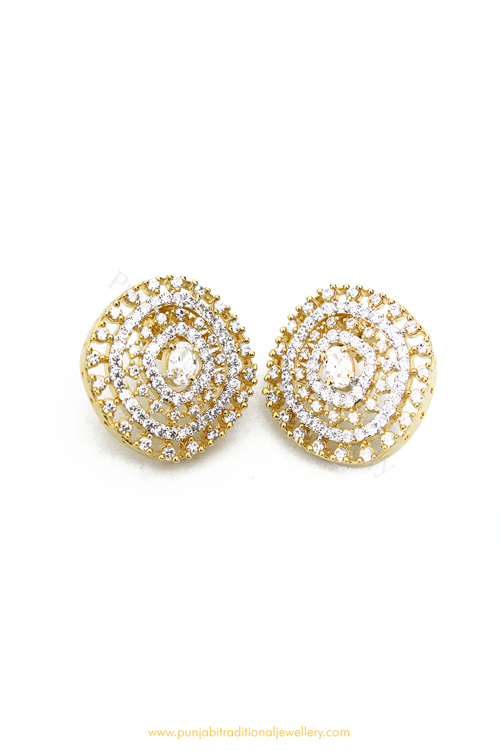 Gold Finished AD Studs By PTJ