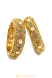 Gold Finished Bangles by PTJ