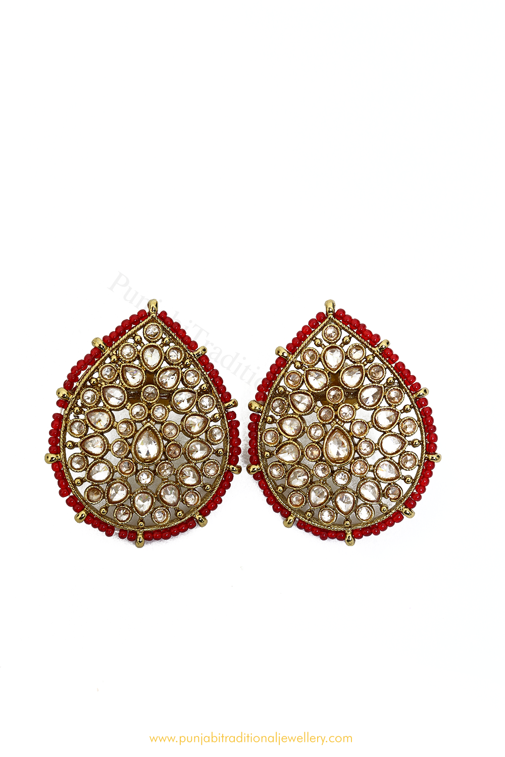 Champagne Stone Rubby Studs By PTJ