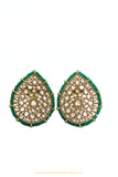Champagne Stone Emerald Studs By PTJ