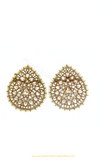 Champagne Stone Emerald Studs By PTJ