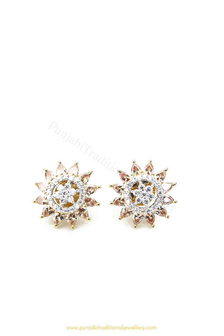 Gold Finished AD Studs By PTJ