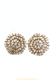 Champagne Stone Pearl Studs By PTJ
