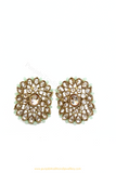 Champagne Stone Emerald Studs By PTJ