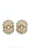 Champagne Stone Emerald Studs By PTJ