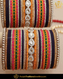 Silver Multi Kundan (For Both Hands) Bangles Set | Punjabi Traditional Jewellery Exclusive
