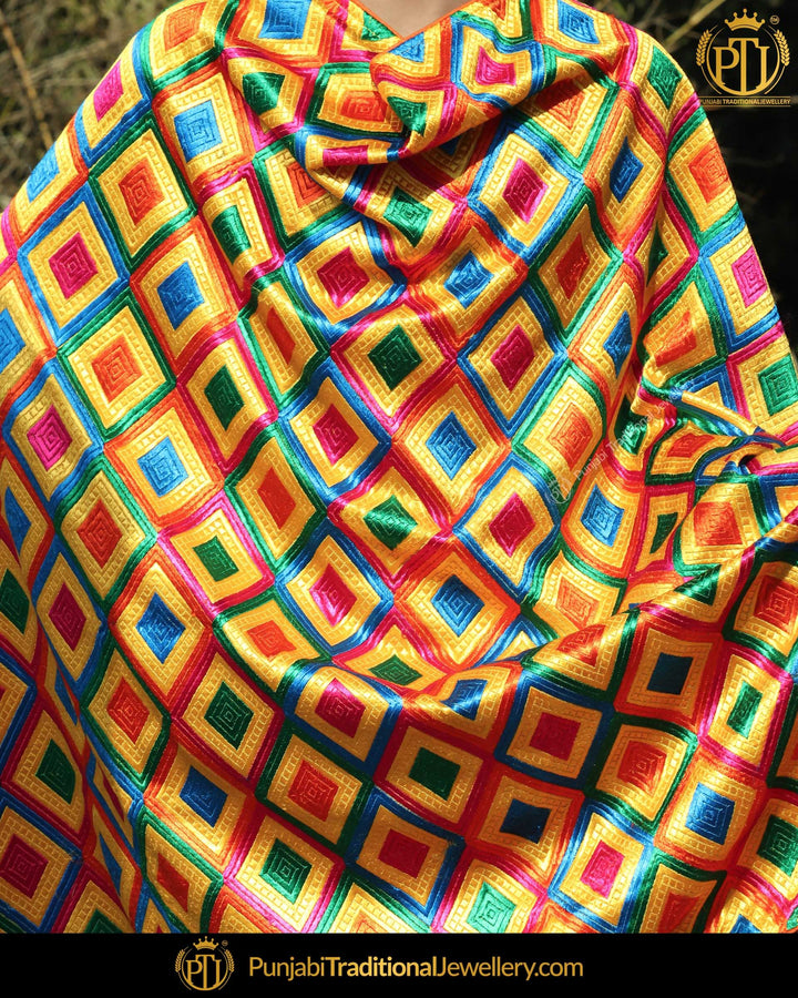 Satrangi Color Phulkari | Punjabi Traditional Jewellery Exclusive