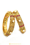 Gold Finished Bangles by PTJ