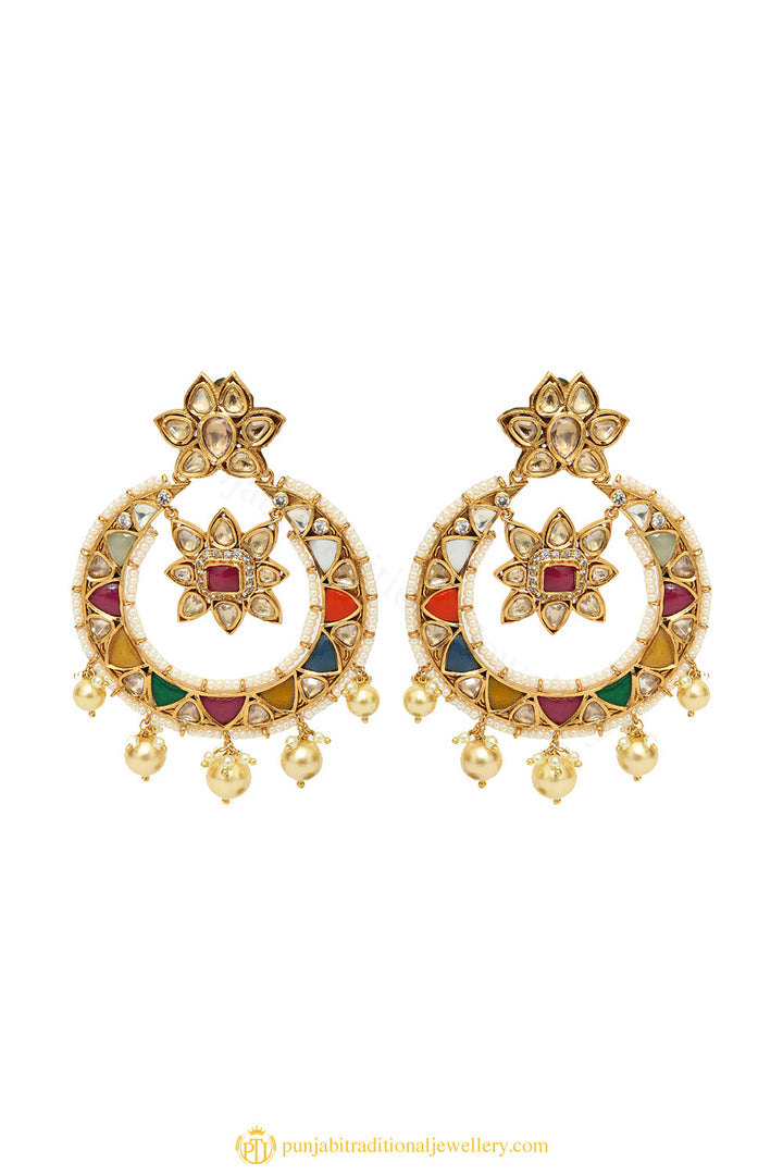 Gold Finished Earrings by PTJ