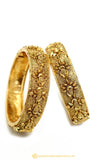 Gold Finished Bangles by PTJ