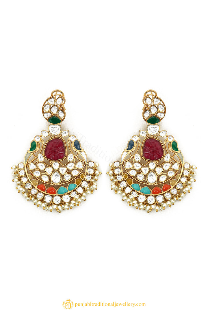 Gold Finished Earrings by PTJ
