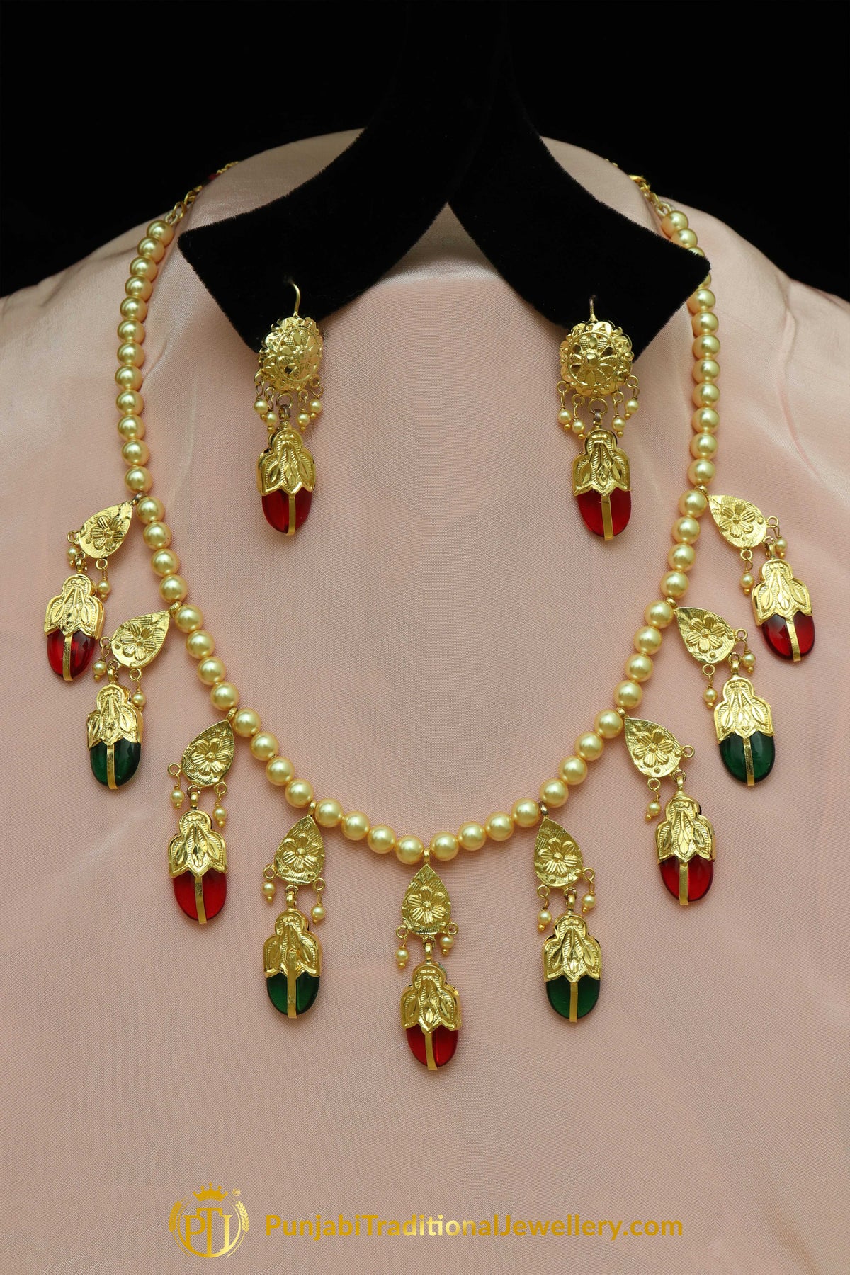 Imani Daakh Necklace Earrings | Punjabi Traditional Jewellery Exclusive