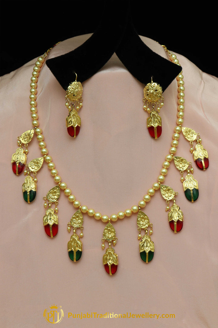 Imani Daakh Necklace Earrings | Punjabi Traditional Jewellery Exclusive