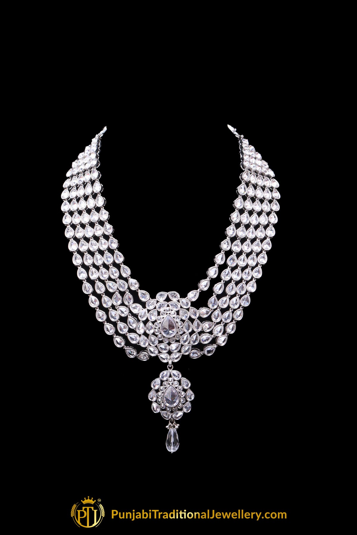 Polki Necklace Set By Punjabi Traditional Jewellery